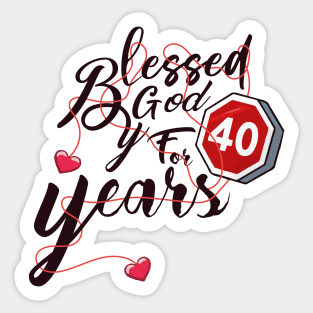 40th Birthday Sticker